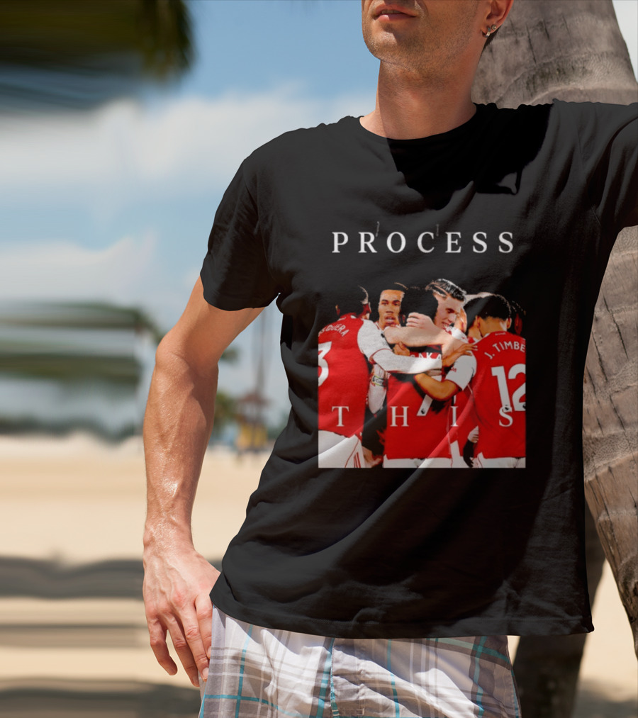 Arsenal FC Process This Team Celebration T-Shirt