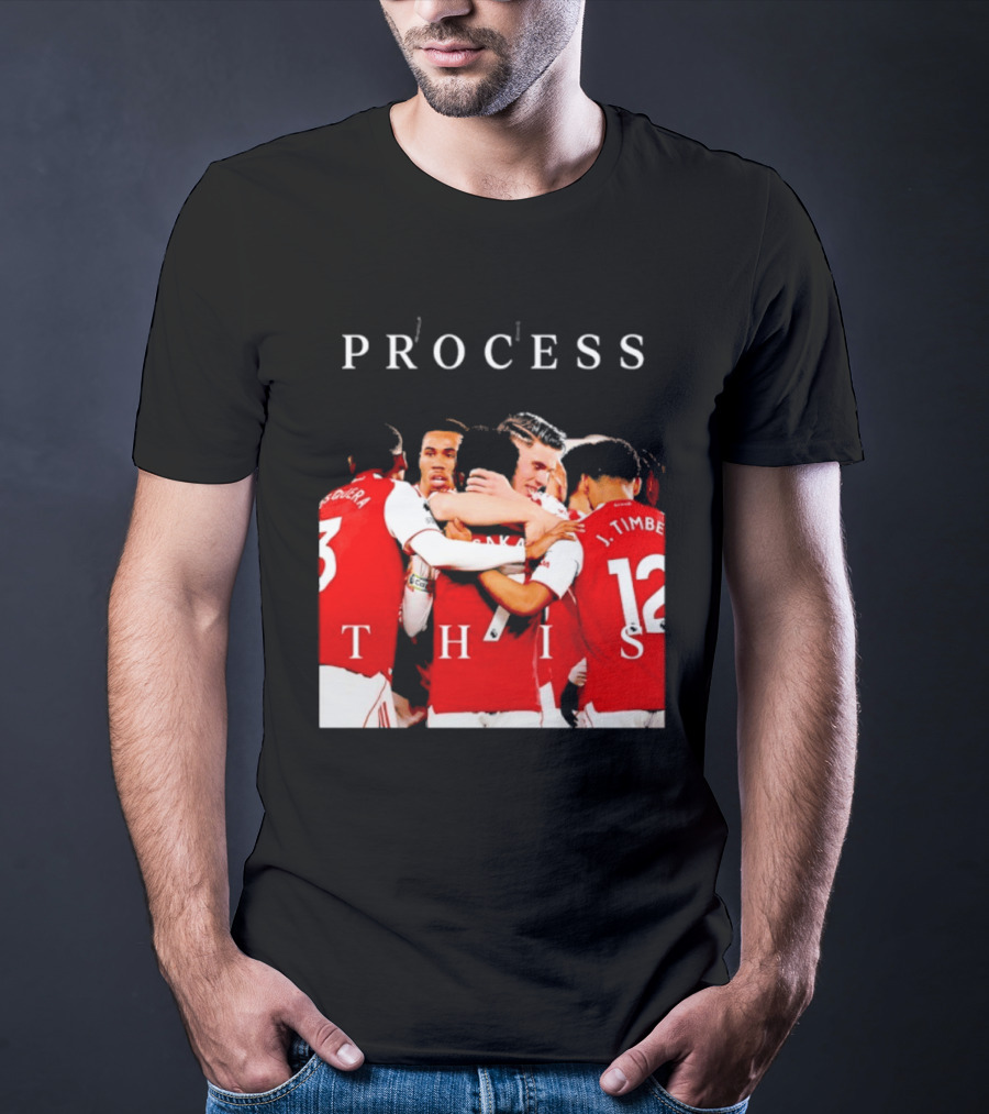 Arsenal FC Process This Team Celebration T-Shirt