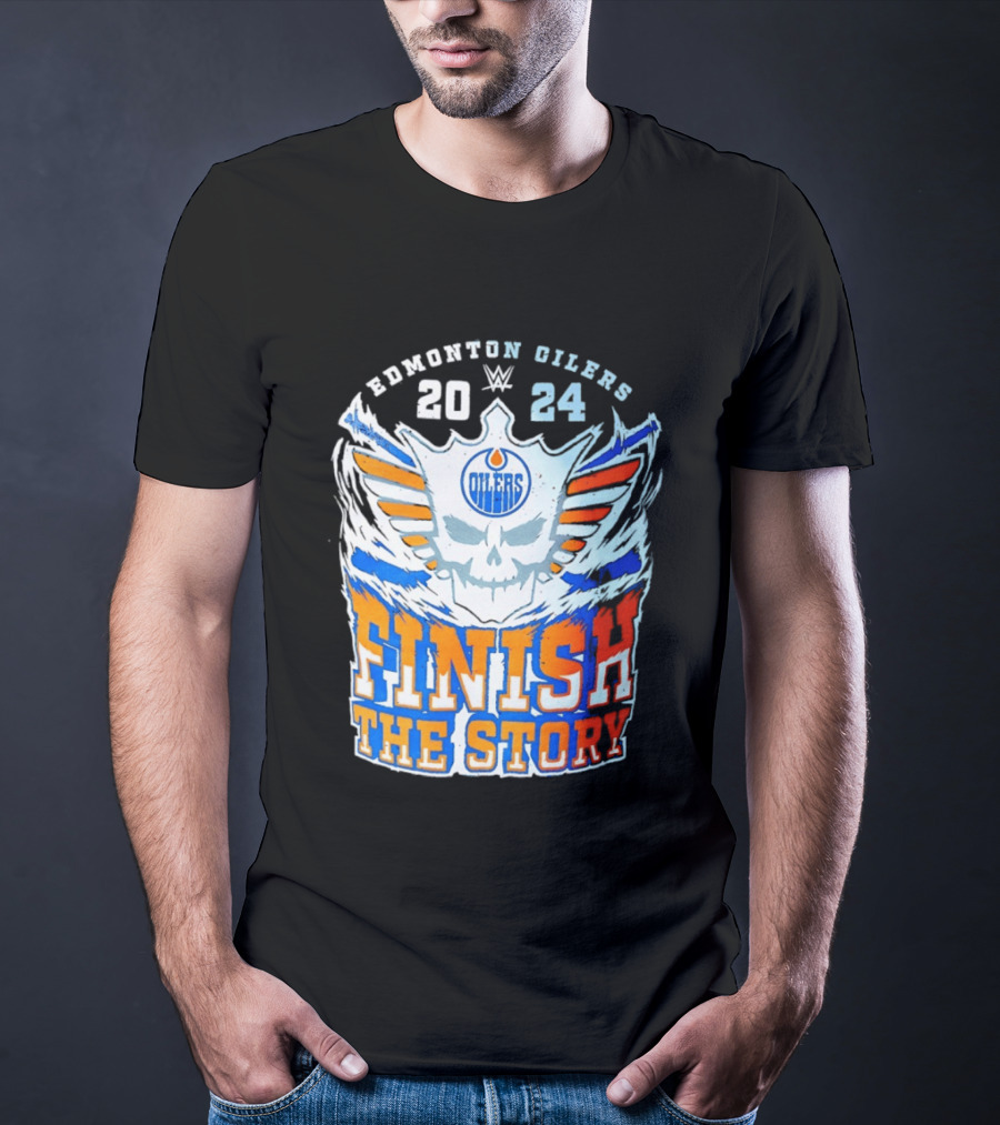 Edmonton Oilers Cody Rhodes Finish The Story 2024 T-Shirt