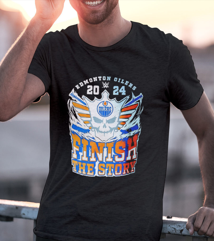 Edmonton Oilers Cody Rhodes Finish The Story 2024 T-Shirt
