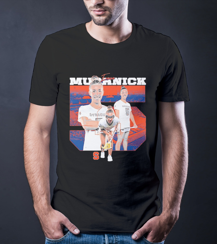 Emma Muchnick Syracuse Lacrosse Orange NCAA Number 5 T-Shirt