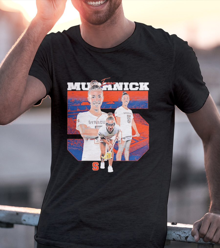 Emma Muchnick Syracuse Lacrosse Orange NCAA Number 5 T-Shirt