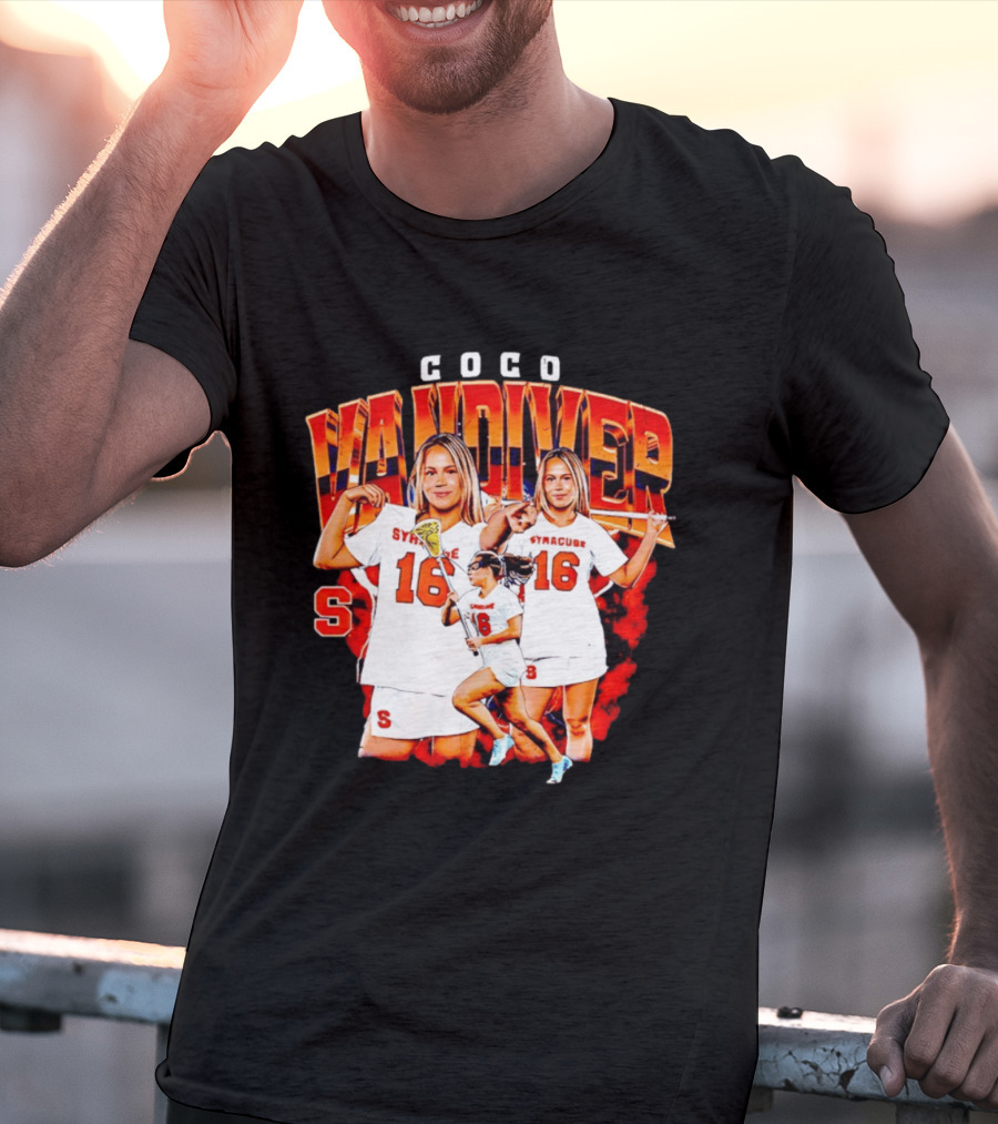 Coco Vandiver Syracuse Orange Lacrosse Number 16 T-Shirt