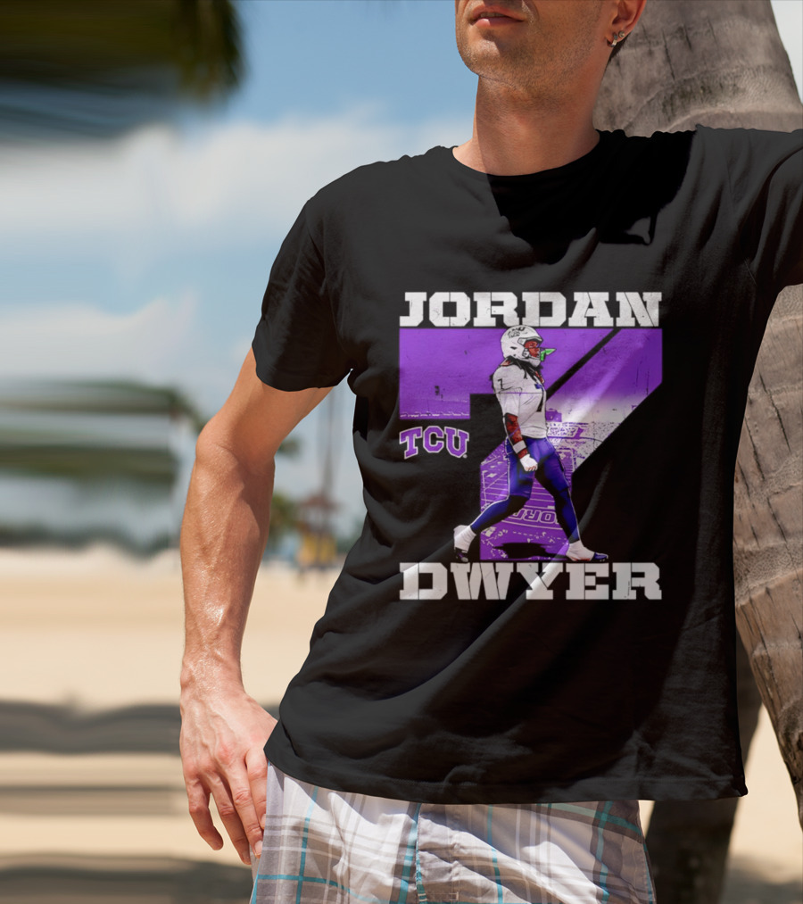 TCU Horned Frogs Football Jordan Dwyer Number 7 T-Shirt