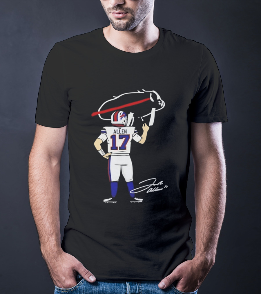 Josh Allen Buffalo Bills Number 17 Prepping For The Season T-Shirt