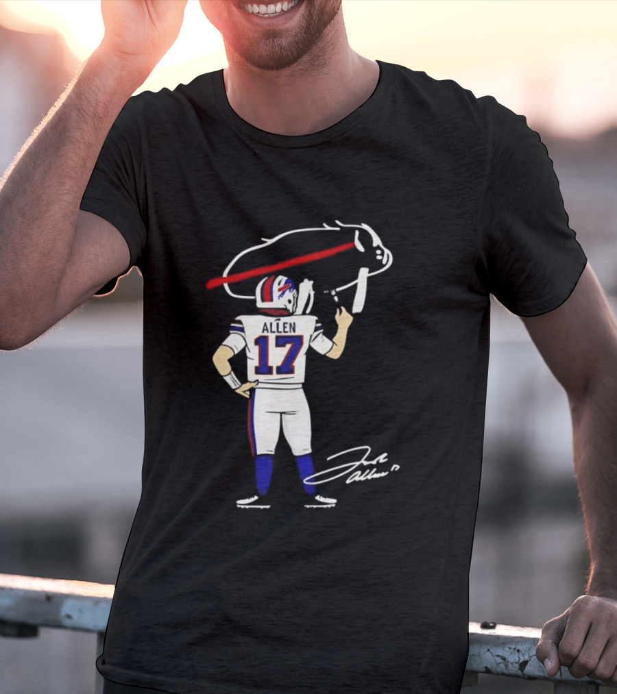Josh Allen Buffalo Bills Number 17 Prepping For The Season T-Shirt