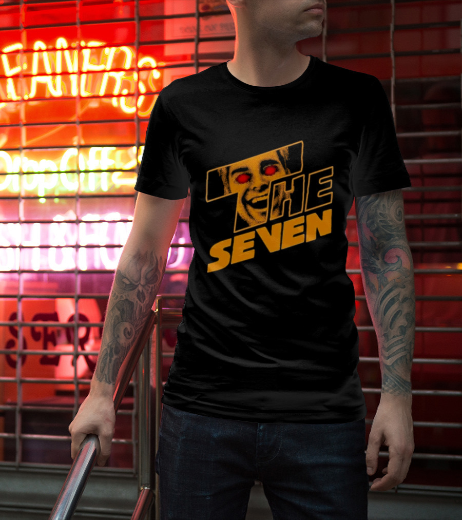 The Boys The Seven Homelander Red Eyes Yellow Face T-Shirt