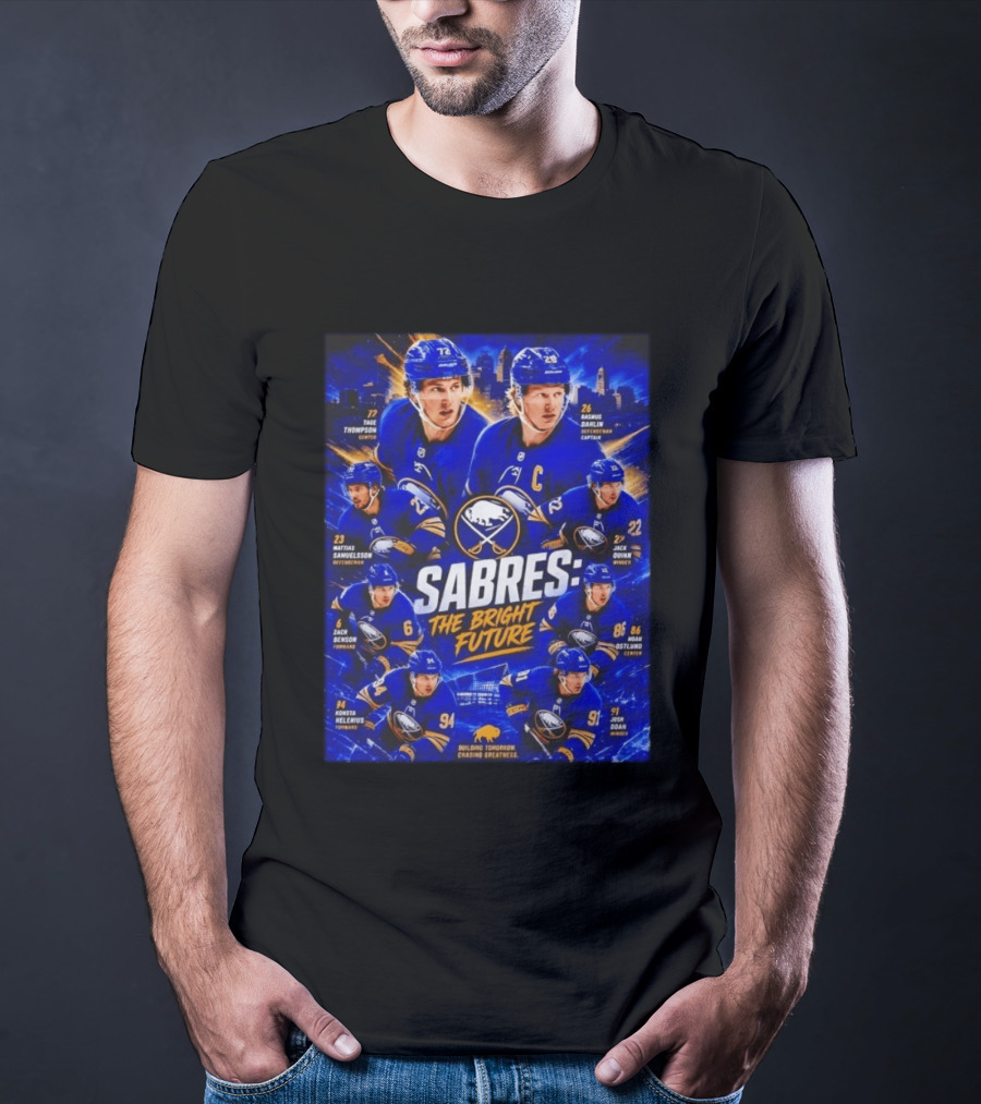 Buffalo Sabres Players Bright Future NHL Team Roster 2023 T-Shirt