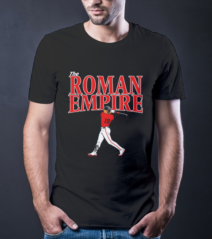 The Roman Empire Number 19 Red Baseball Boston T-Shirt