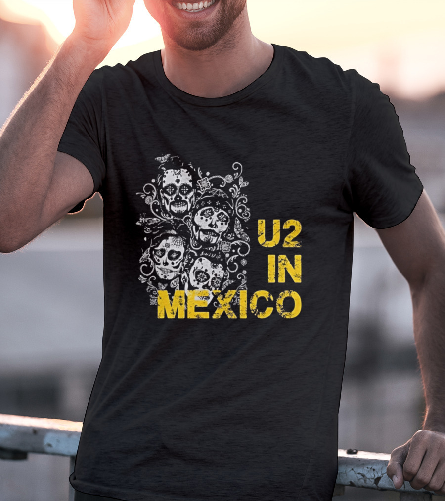U2 In Mexico Day Of The Dead Skeleton T-Shirt