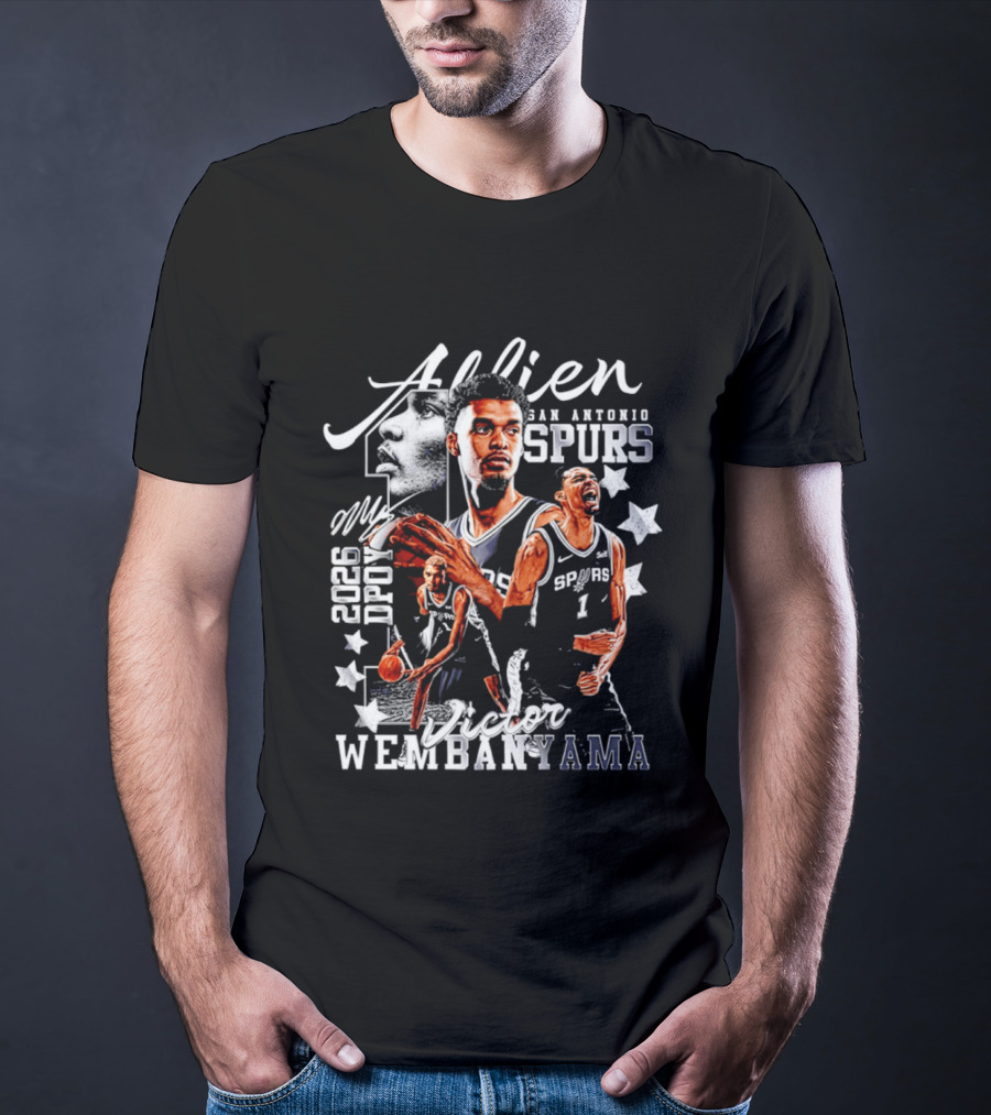 Victor Wembanyama Alien San Antonio Spurs 2026 DPOY T-Shirt