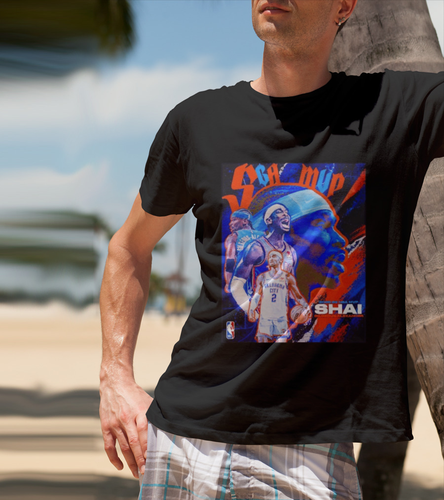 SGA MVP Shai Gilgeous Alexander Oklahoma City 2025 26 NBA MVP T-Shirt