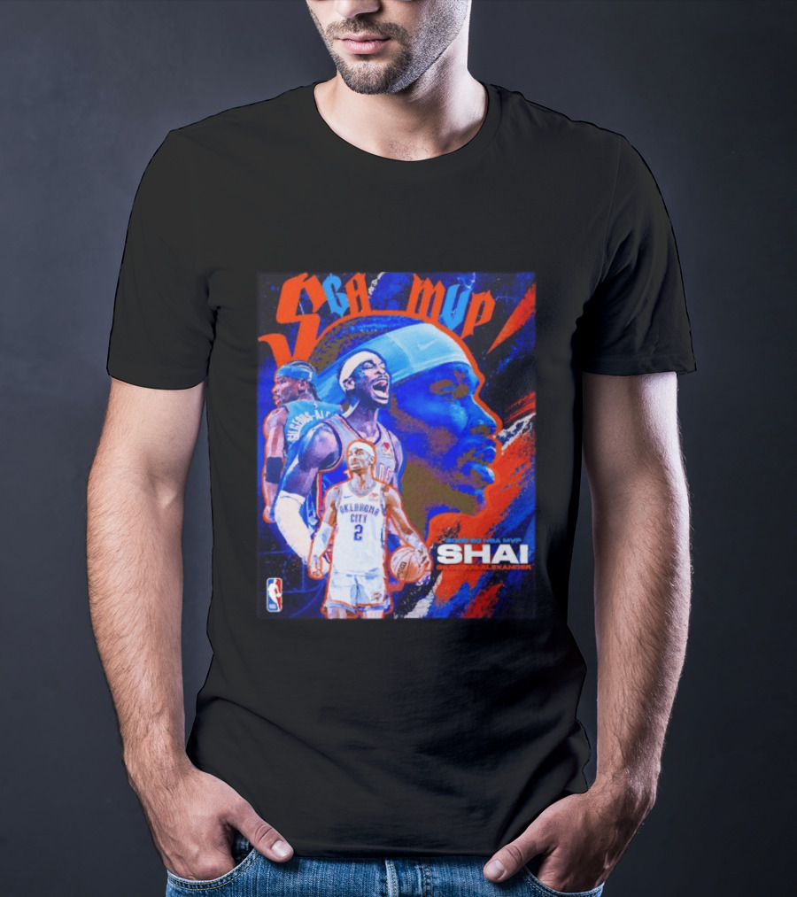 SGA MVP Shai Gilgeous Alexander Oklahoma City 2025 26 NBA MVP T-Shirt