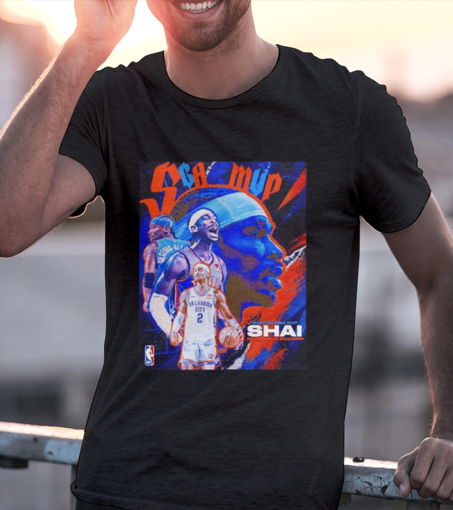 SGA MVP Shai Gilgeous Alexander Oklahoma City 2025 26 NBA MVP T-Shirt