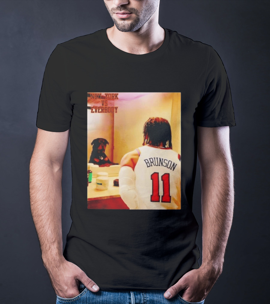 New York Vs Everybody Brunson 11 Mirror Dog T-Shirt