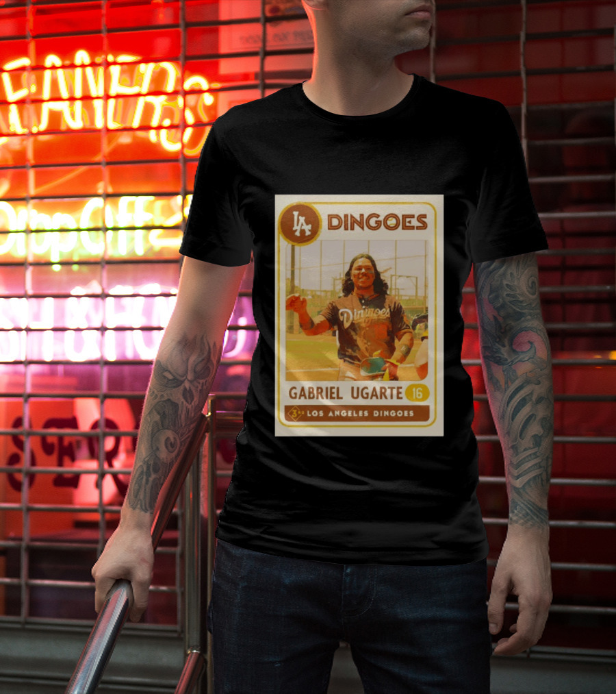 Los Angeles Dingoes Gabriel Ugarte 16 Player Card T-Shirt