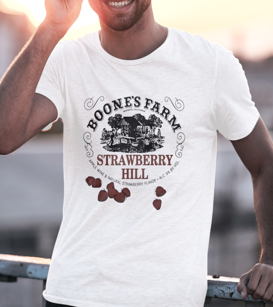 Boone's Farm Strawberry Hill Apple Wine Natural Strawberry Flavor Alc 9% By Vol T-Shirt