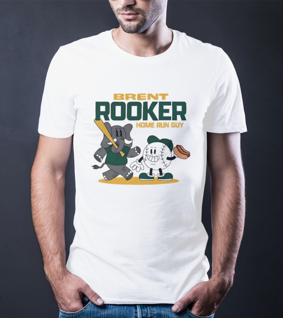 Brent Rooker Oakland Athletics Home Run Guy Elephant Baseball Hotdog T-Shirt
