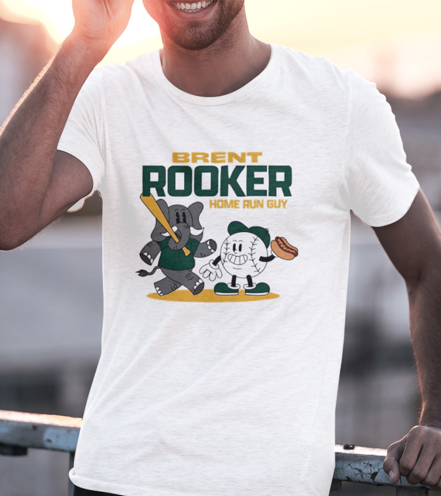 Brent Rooker Oakland Athletics Home Run Guy Elephant Baseball Hotdog T-Shirt
