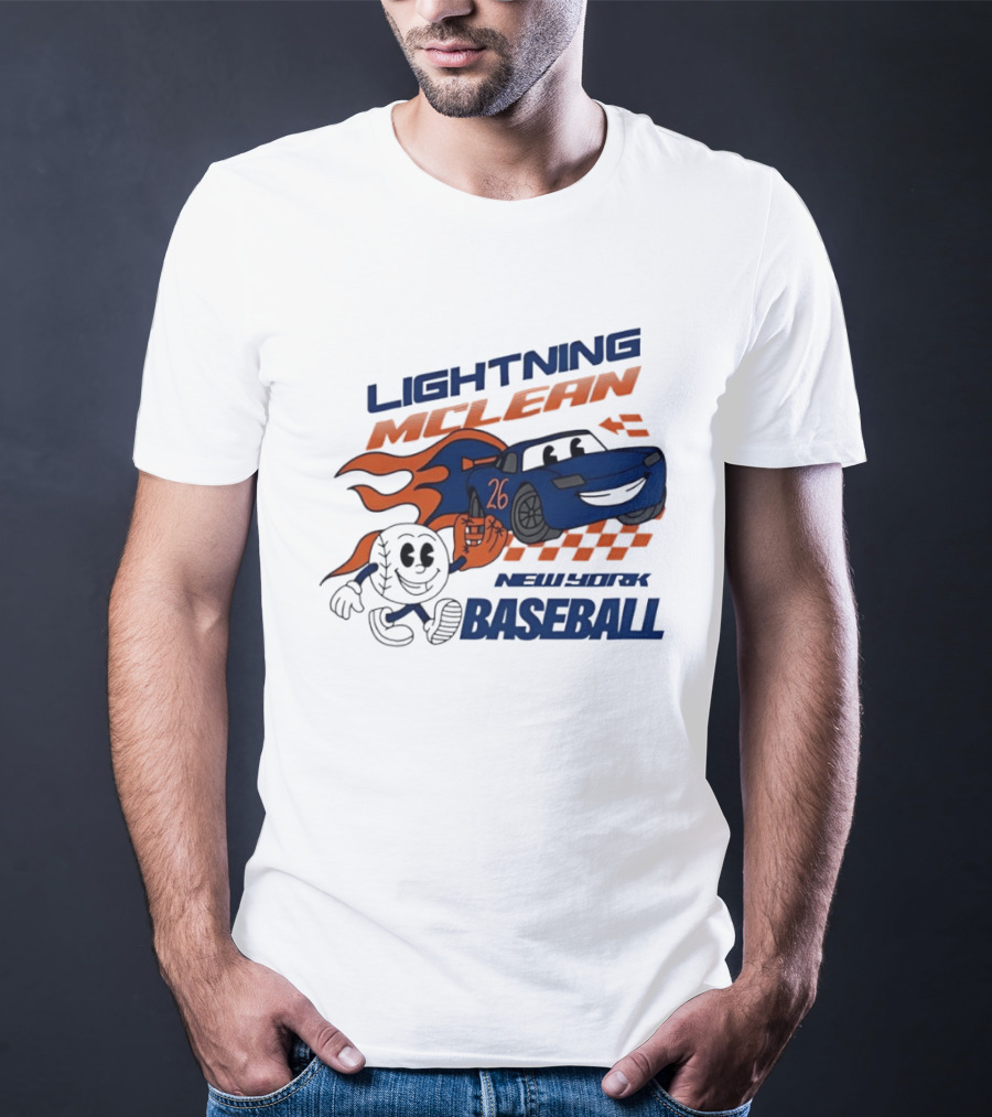 Lightning McLean 26 New York Baseball Players T-Shirt