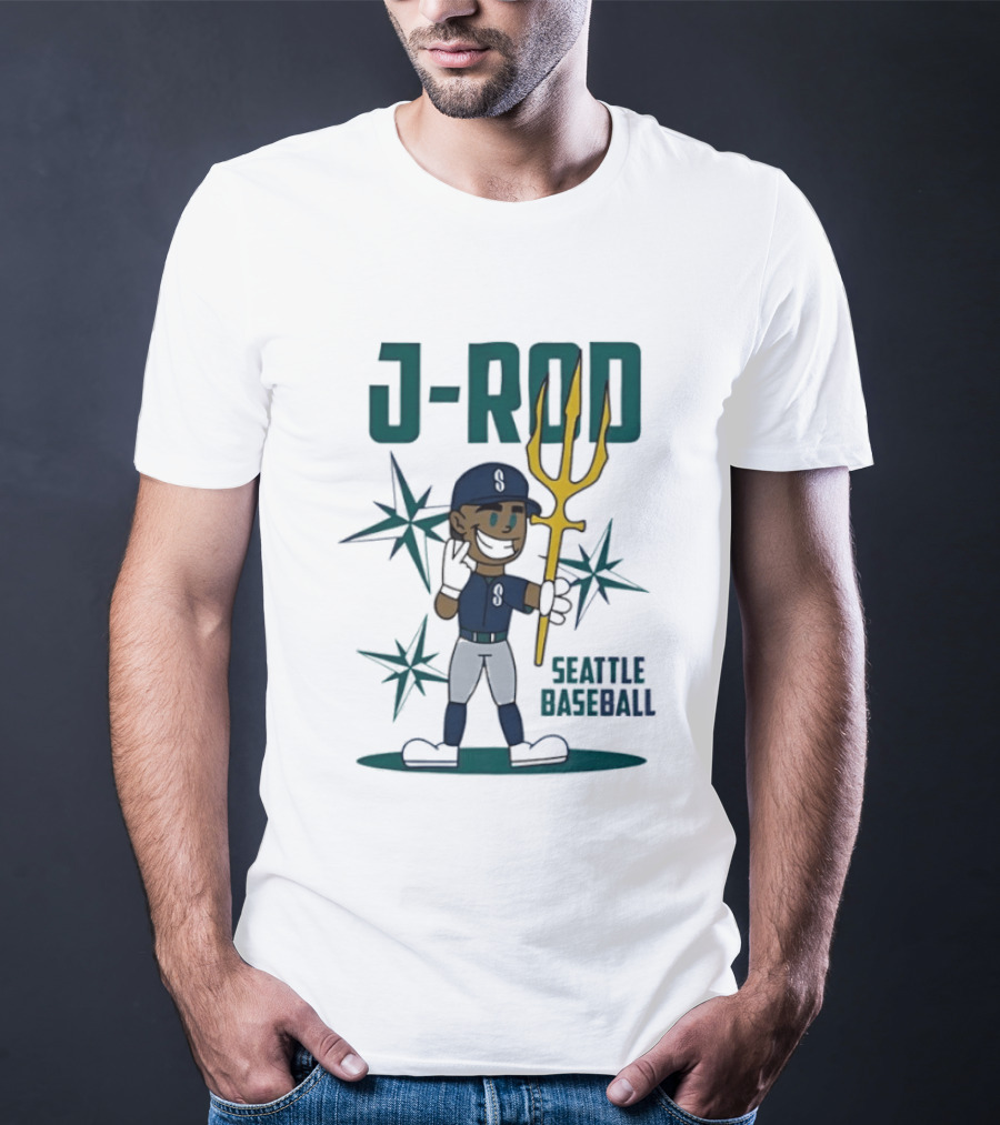 Julio Rodríguez J Rod Seattle Baseball MLB Players Mariners T-Shirt