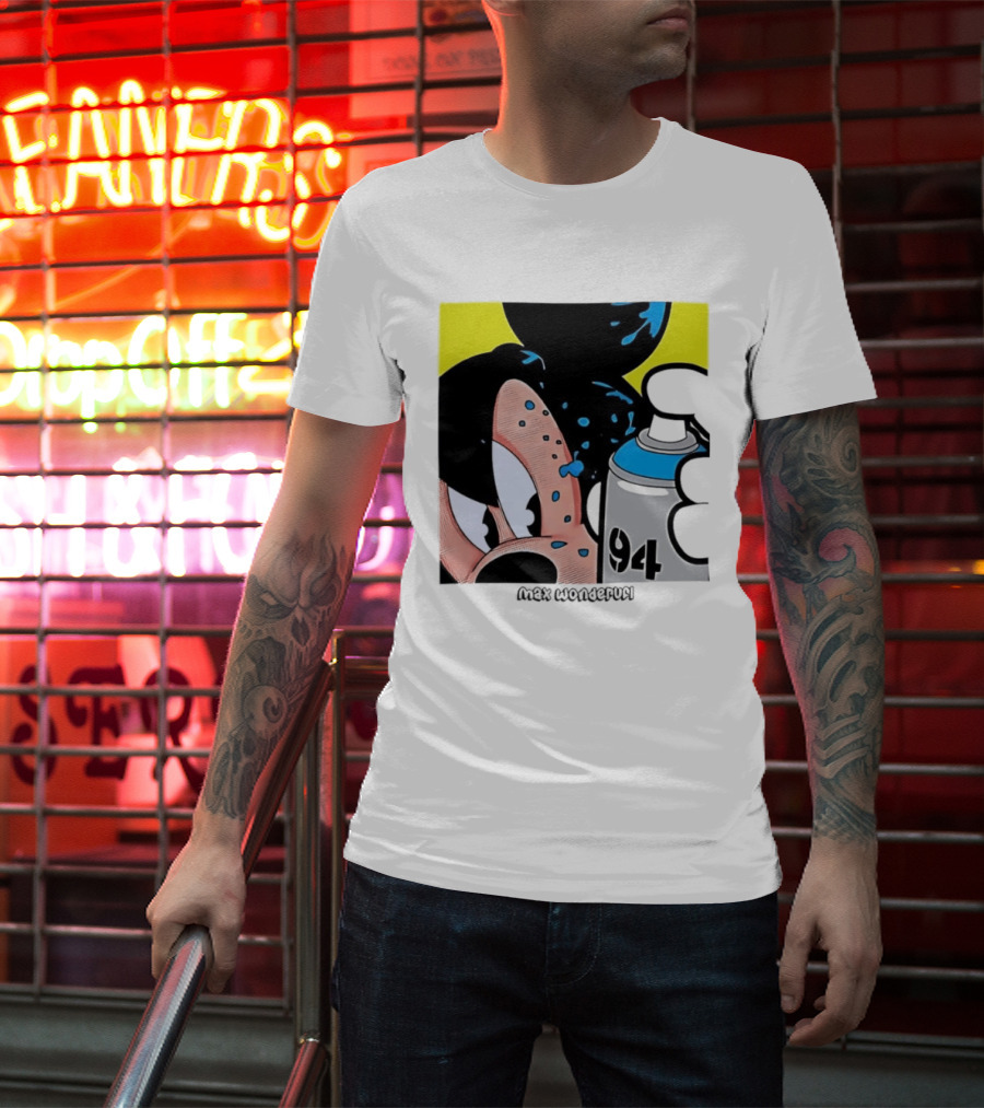 Mickey Mouse Disney Wonderful 84 Spray Paint T-Shirt