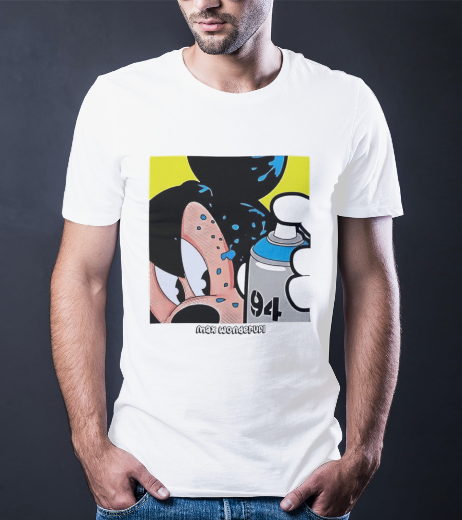 Mickey Mouse Disney Wonderful 84 Spray Paint T-Shirt