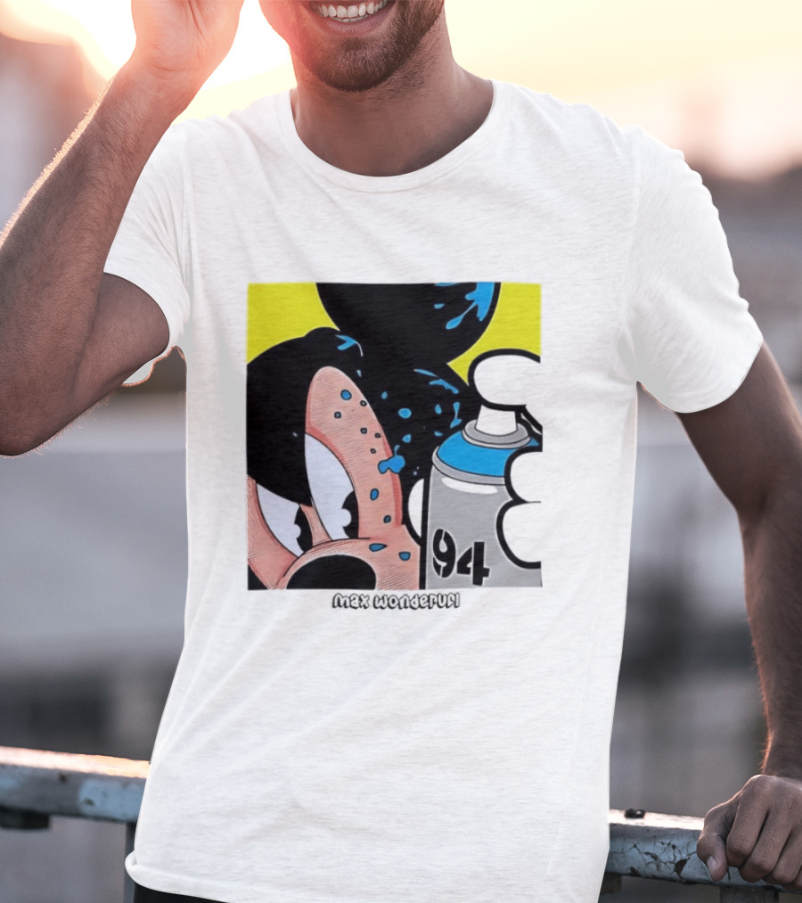 Mickey Mouse Disney Wonderful 84 Spray Paint T-Shirt