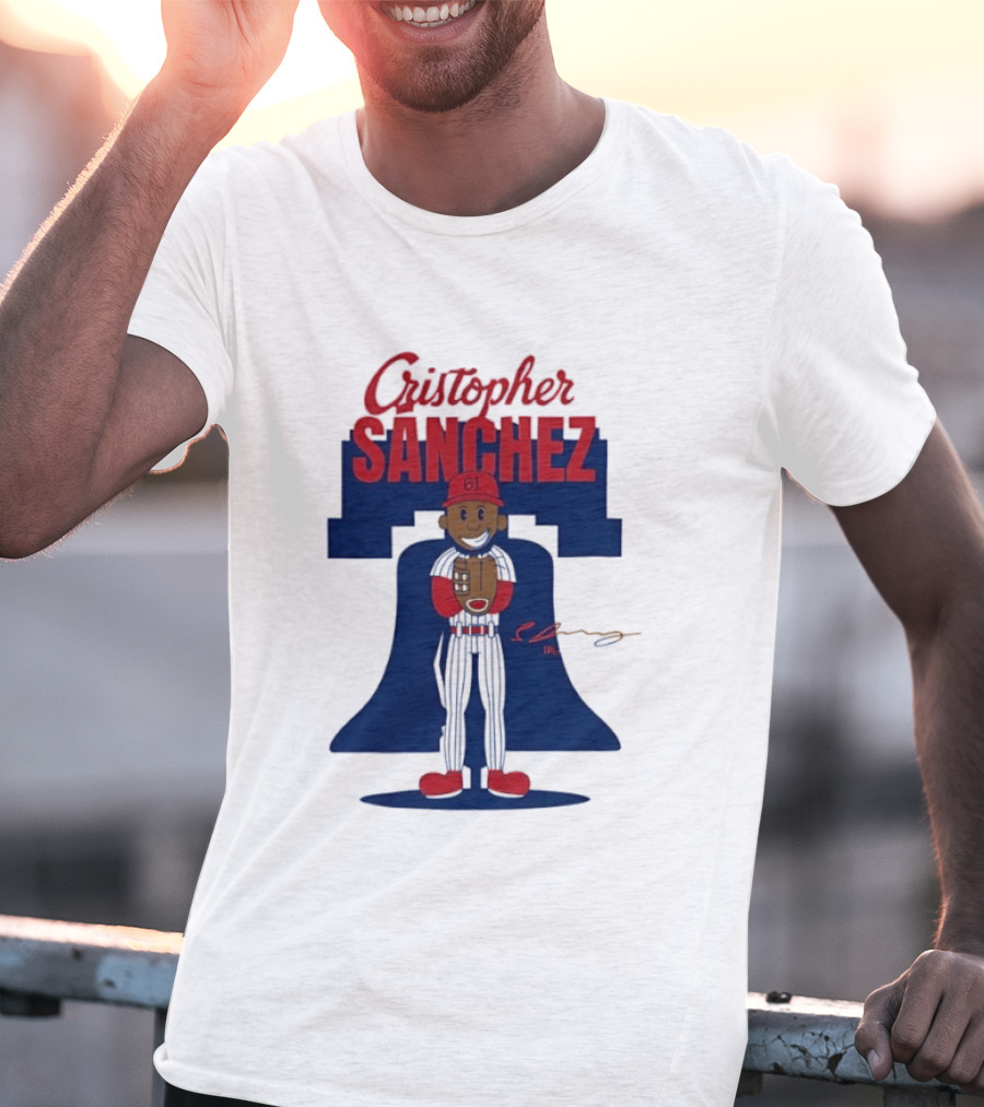Cristopher Sanchez Philadelphia Phillies MLB Player Number 61 T-Shirt