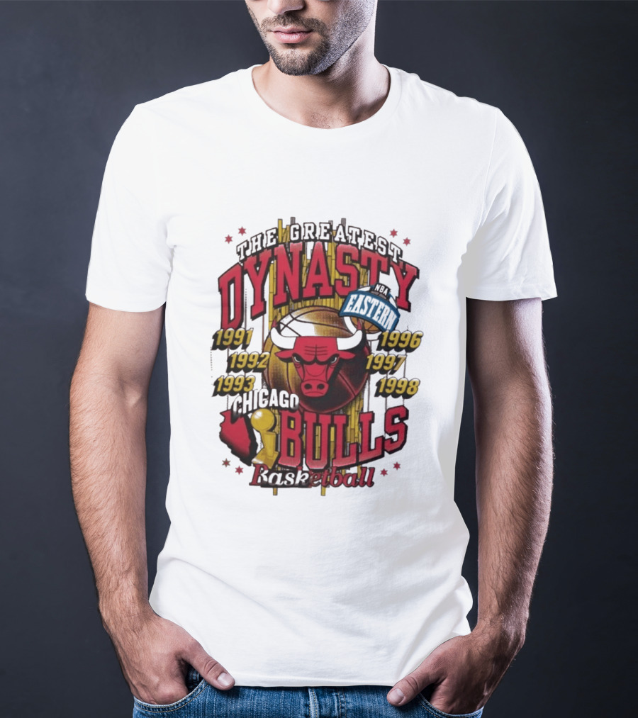 The Greatest Dynasty Chicago Bulls Basketball 1991 1998 NBA Eastern Champs T-Shirt