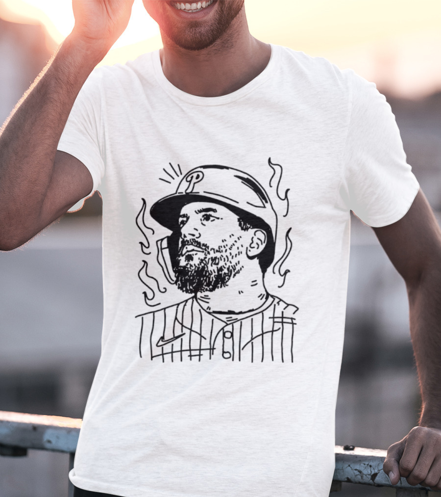 Kyle Phillies Sketch Ring The Bell T-Shirt