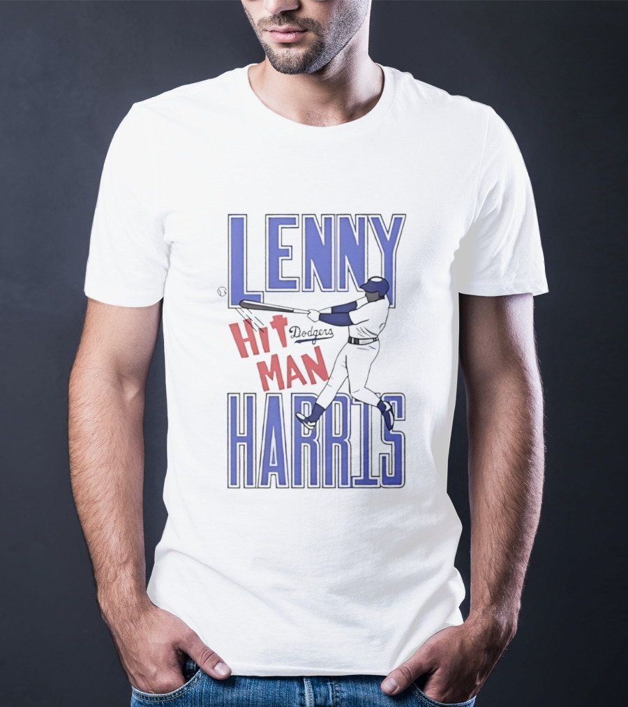 Lenny Harris Dodgers Hit Man Darryl Strawberry T-Shirt