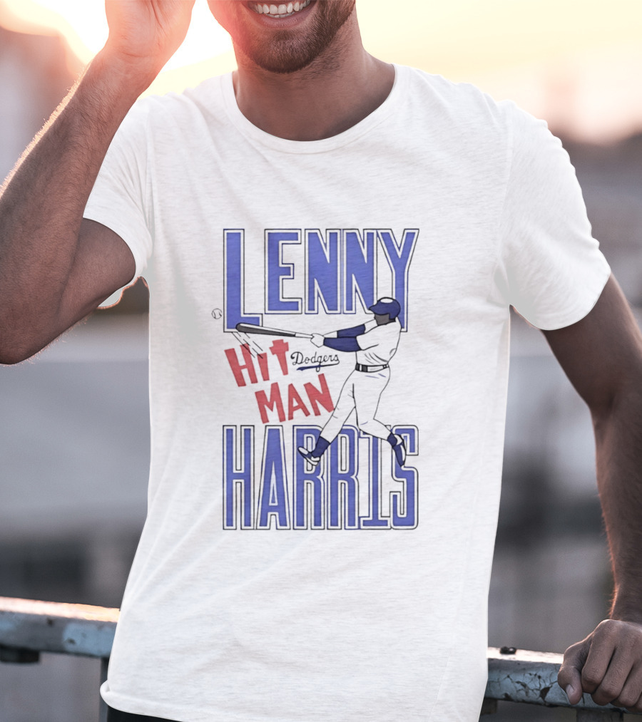 Lenny Harris Dodgers Hit Man Darryl Strawberry T-Shirt