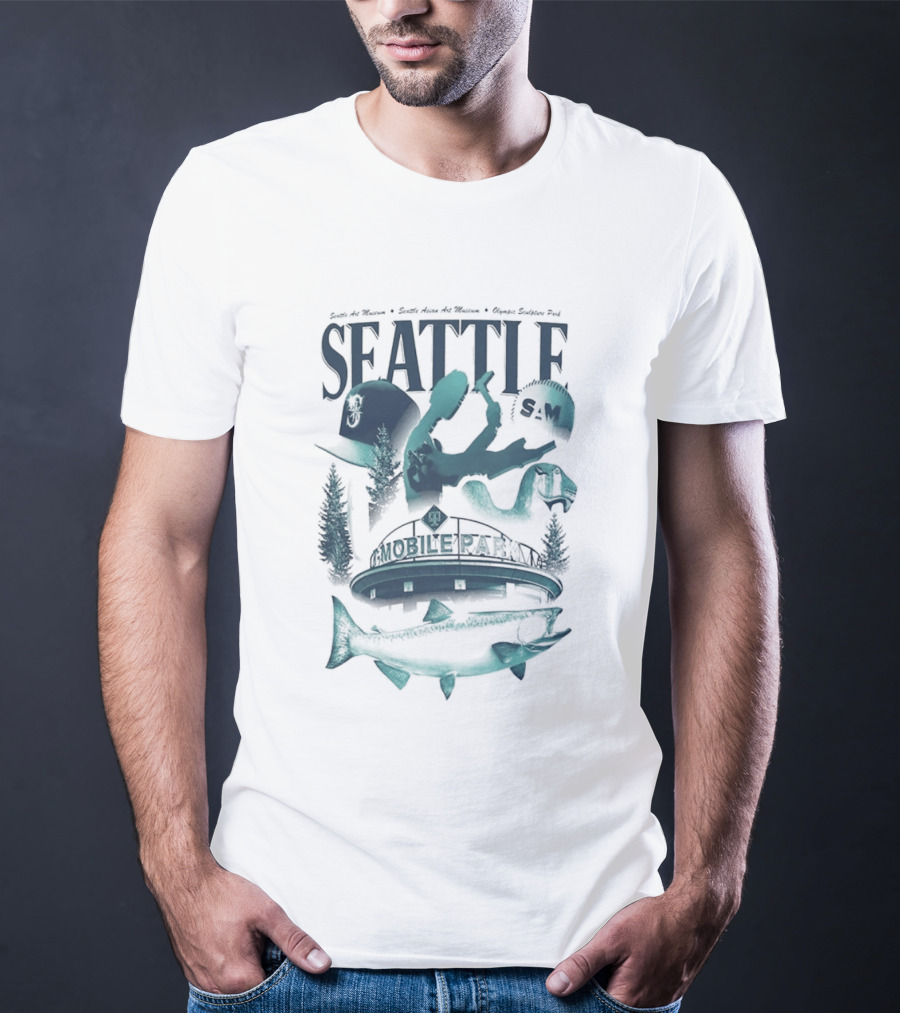 Seattle Mariners Mobile Park Sea Life Museum Night T-Shirt