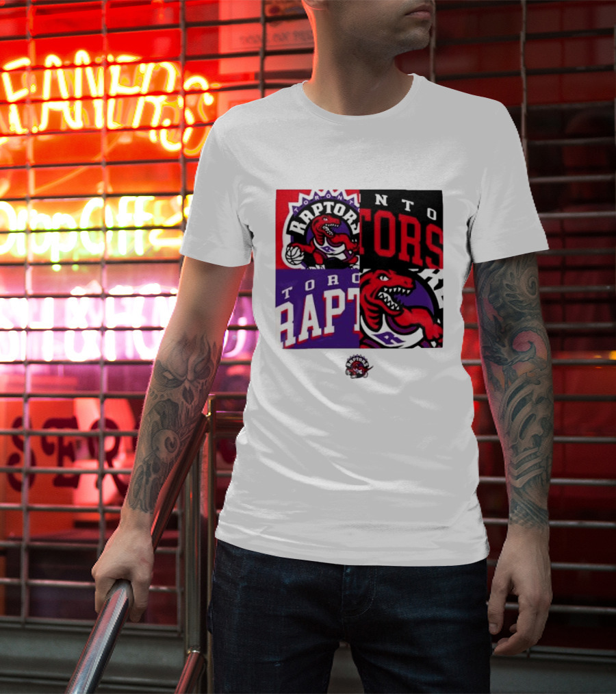 Toronto Raptors NBA Block Team Logo Graphic Raptors Basketball T-Shirt