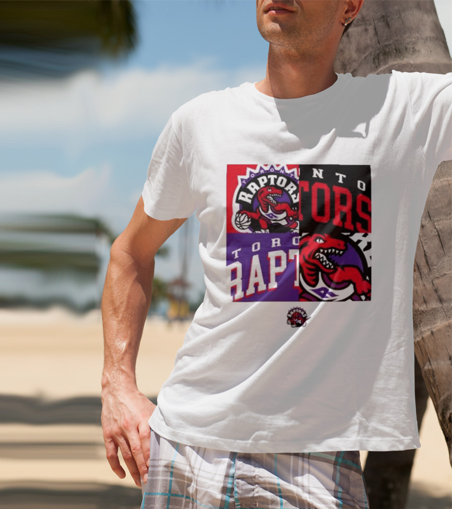 Toronto Raptors NBA Block Team Logo Graphic Raptors Basketball T-Shirt