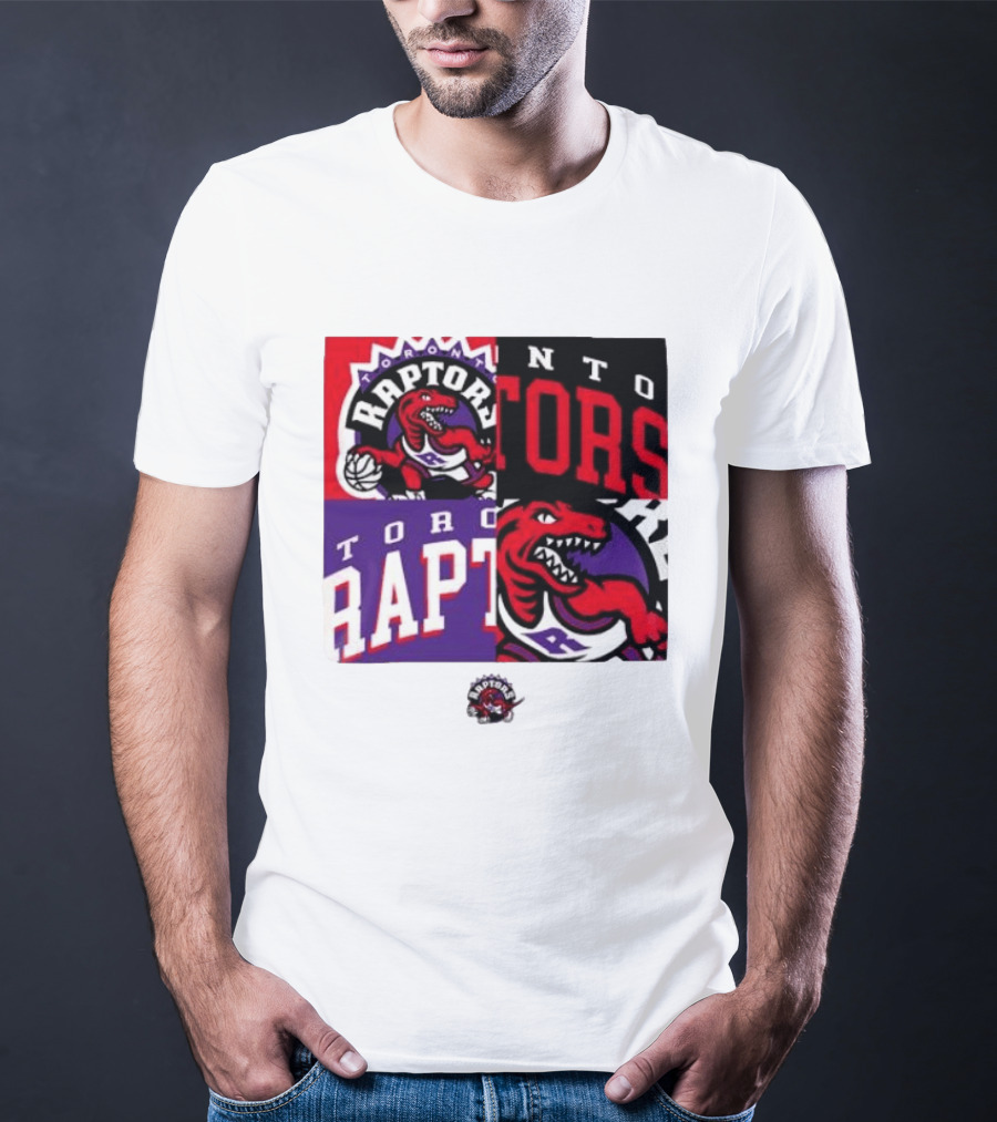 Toronto Raptors NBA Block Team Logo Graphic Raptors Basketball T-Shirt