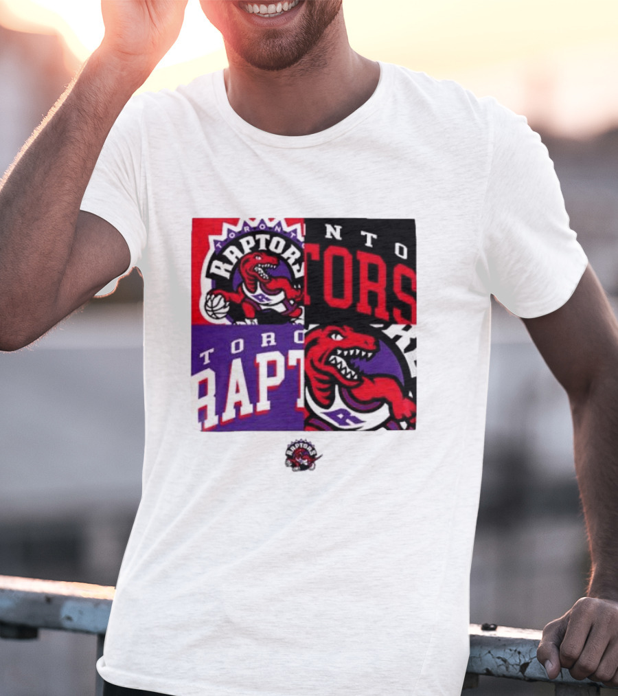 Toronto Raptors NBA Block Team Logo Graphic Raptors Basketball T-Shirt