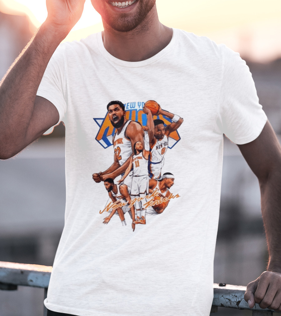 New York Knicks Jalen Brunson Julius Randle RJ Barrett Josh Hart Donte DiVincenzo NBA T-Shirt