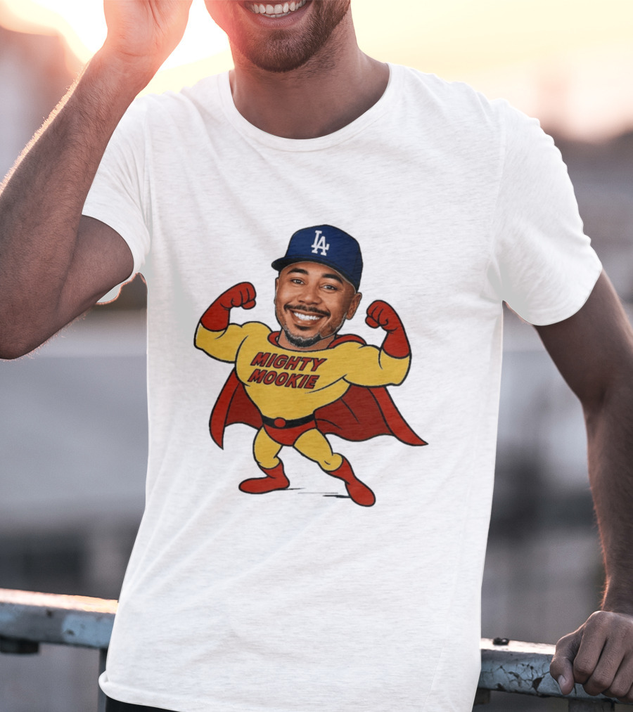 Mookie Betts Los Angeles Dodgers Mighty Mookie Superman T-Shirt
