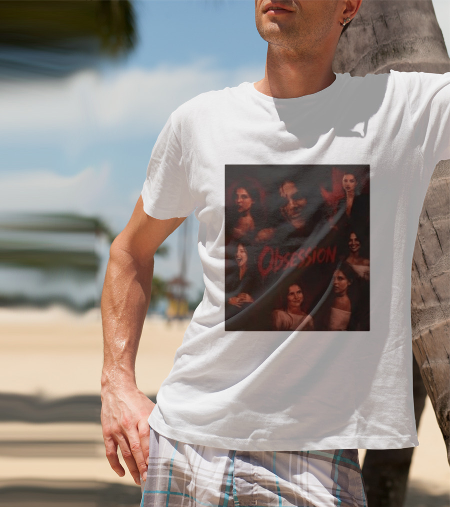 Obsession Nikki Multiple Expressions Dark Red Portraits T-Shirt