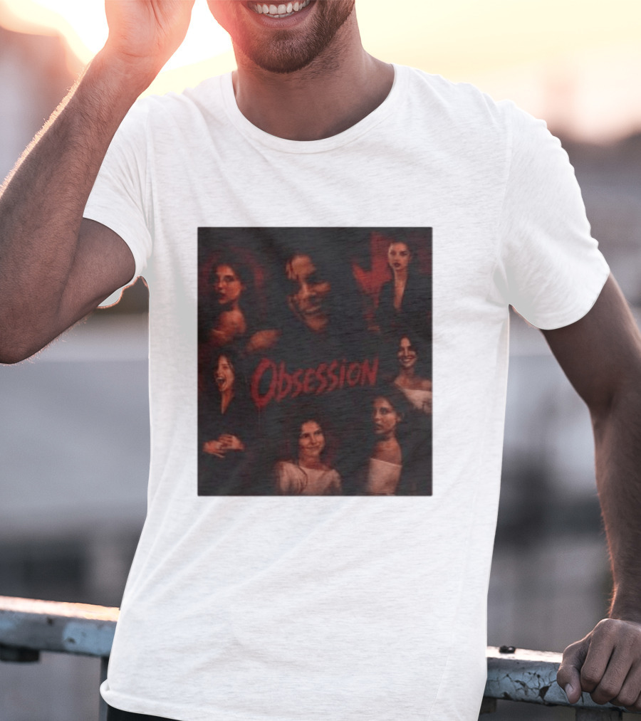 Obsession Nikki Multiple Expressions Dark Red Portraits T-Shirt