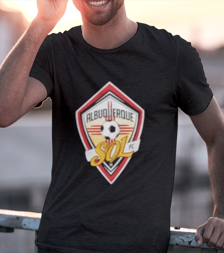 Albuquerque Sol FC Soccer Emblem 2026 Football T-Shirt