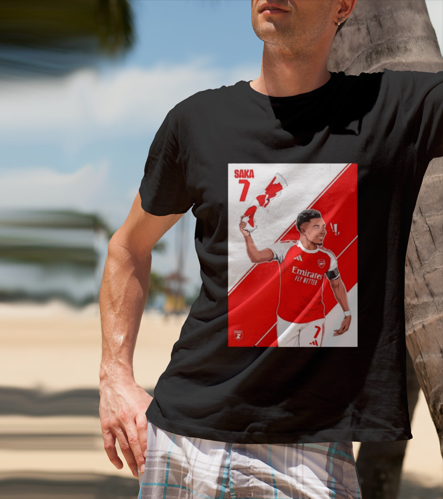 Arsenal F.C. Bukayo Saka 7 Starboy Emirates Fly Better T-Shirt