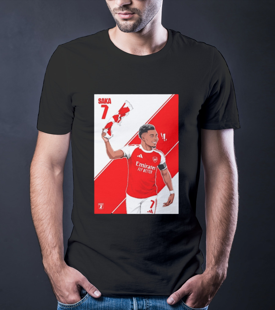Arsenal F.C. Bukayo Saka 7 Starboy Emirates Fly Better T-Shirt