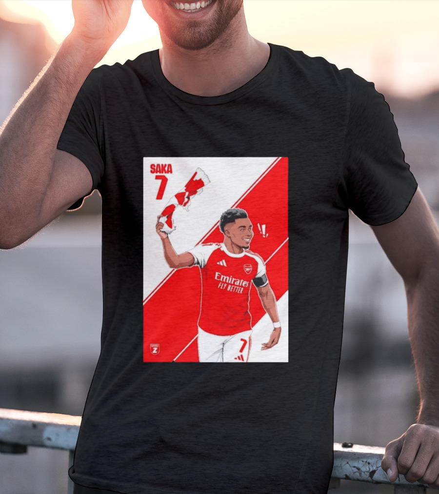 Arsenal F.C. Bukayo Saka 7 Starboy Emirates Fly Better T-Shirt