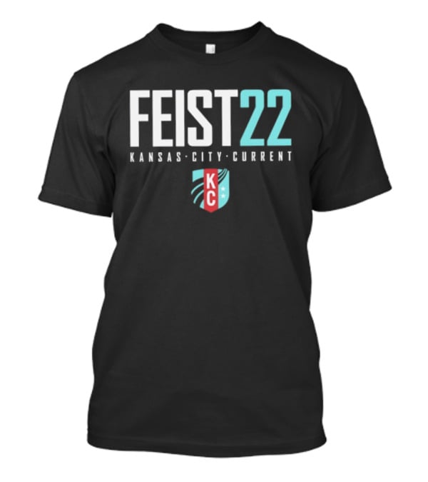 Feist 22 Kansas City Current KC Crest NWSL T-Shirt