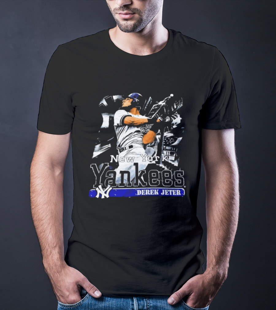 Yankees Derek Jeter Career Highlights New York Baseball Legend T-Shirt