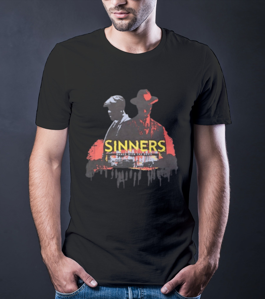 Sinners Dance With The Devil Film Noir Crime Drama T-Shirt