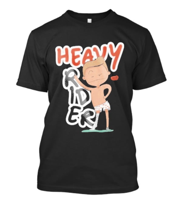 Srinivas Ganesh Heavy Rider Cartoon Character Comical Pose T-Shirt